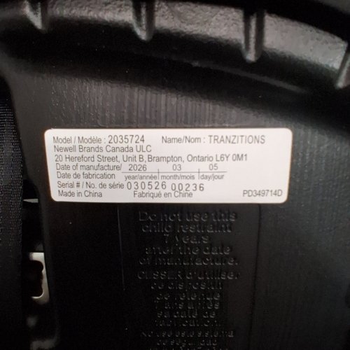 GRACO TRANZITIONS 3-IN-1 HARNESS/HIGHBACK/BACKLESS BOOSTER CAR SEAT - 100LBS MAX/CAP - PROOF/BLACK (MODEL: 2035724) image 2