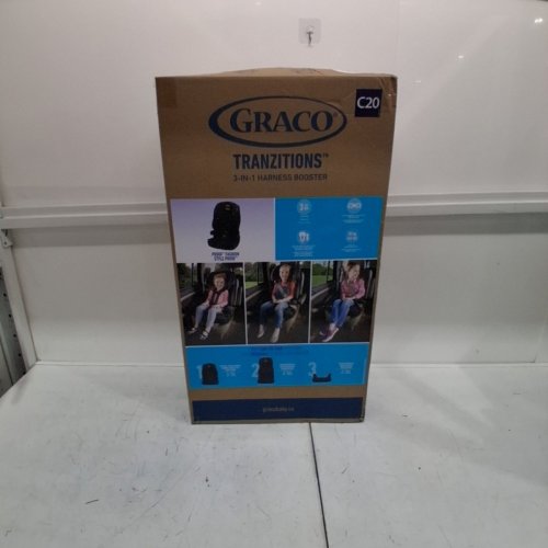GRACO TRANZITIONS 3-IN-1 HARNESS/HIGHBACK/BACKLESS BOOSTER CAR SEAT - 100LBS MAX/CAP - PROOF/BLACK (MODEL: 2035724) image 7