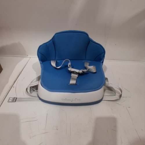 DREAM ON ME COZY POD BOOSTER SEAT WITH REMOVABLE COVER - 33 LBS MAX - BLUE / GREY image 2