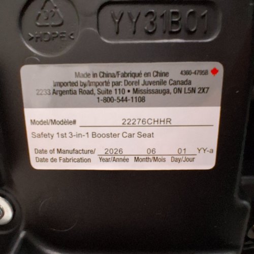 SAFETY1ST 3-IN-1 BOOSTER CAR SEAT FOR 40-100LBS - BLACK (MODEL: 22276CHHR) image 2