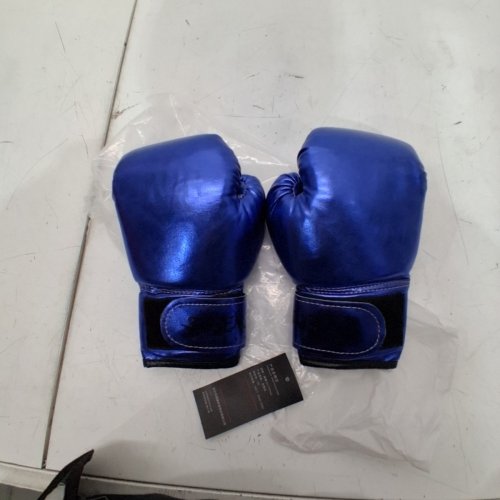 KIDS SUTENG PU LEATHER MUAY THAI BOXING CLUBS - OSFM - METALLIC BLUE image 2
