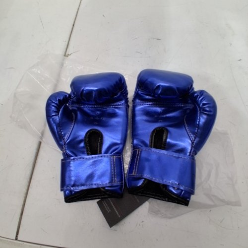 KIDS SUTENG PU LEATHER MUAY THAI BOXING CLUBS - OSFM - METALLIC BLUE image 3