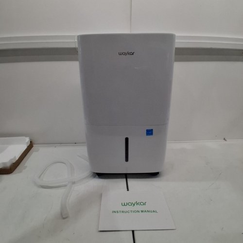 WAYKAR 120 PINTS ENERGY STAR DEHUMIDIFIER- FOR SPACES UP TO 6,000 SQ. FT 1.14 GALLONS WATER TANK-WHITE-(MODEL: JD025CE-120) image 3