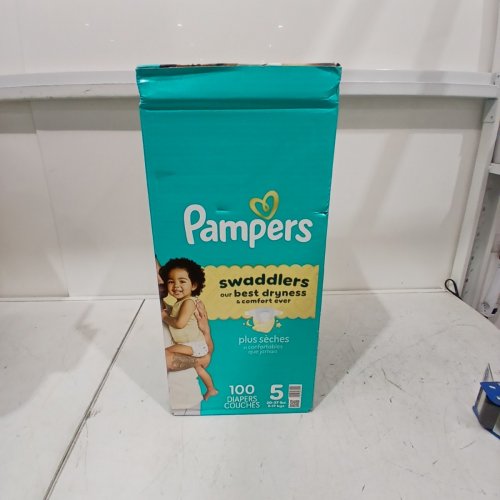 100PK PAMPERS SWADDLERS 100% LEAKPROOF DISPOSABLE BABY DIAPERS - SIZE 5 image 2
