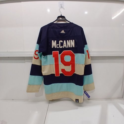 UNISEX ADULTS ADIDAS SEATTLE KRAKEN NHL OFFICIAL 2024 WINTER CLASSIC HOCKEY JERSEY - 46 - #19 JARED MCCANN image 6