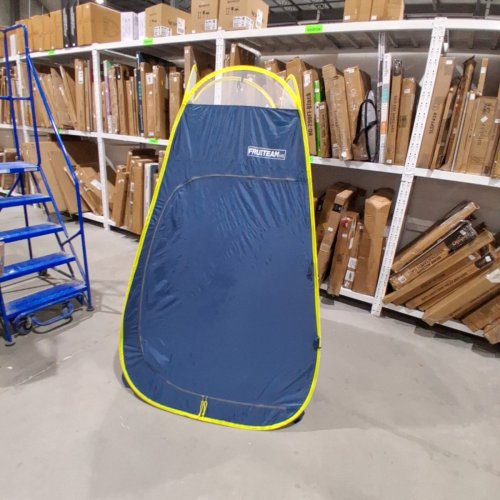 FRUITEAM POP UP PORTABLE PRIVACY CHANGING /SHOWER TENT - 47" X 47" X 76" - BLUE/YELLOW image 2