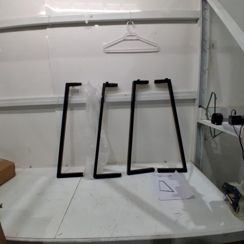 2PK TITECK TRAPEZOID METAL TABLE LEGS - 28" - BLACK - (MODEL:‎TT560014CA) image 2