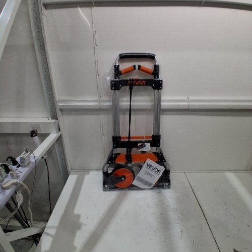FOLDING ALUMINUM HAND TRUCK - 309LB LOAD CAPACITY - ORANGE/BLACK (MODEL: GZS120AT) image 2