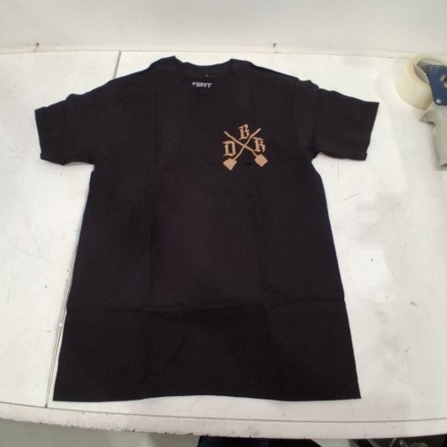 BOYS DBK CAMO SHOVELS TEE - SMALL - BLACK image 2