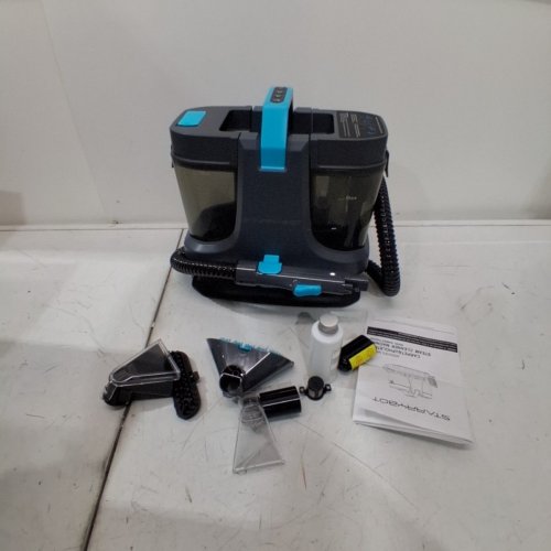 STARRYBOT PORTABLE CARPET CLEANER MACHINE WITH STEAM AND HEATING TECHOLOGY - 18KPA - GREY/BLUE (MODEL: C-AC2502) image 3