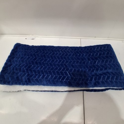 SOFT SHERPA FLEECE THROW BLANKET - 5FTX4.5FT - NAVY BLUE image 2