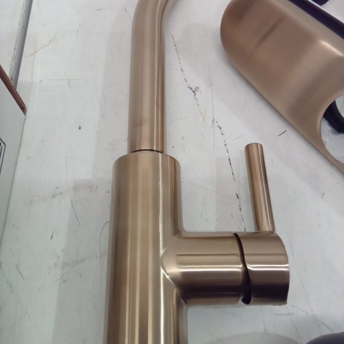 DELTA NICOLI J SPOUT CZ - 17-1/16" - CHAMPAGNE BRONZE (MODEL: 19867LF-CZ) image 4