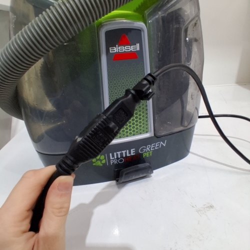 BISSELL LITTLE GREEN PROHEAT PET PORTABLE DEEP CLEANER/SPOT CLEANER WITH SELF-CLEANING HYDRORISE TOOL - GREEN/GREY (MODEL: 2513N) image 2