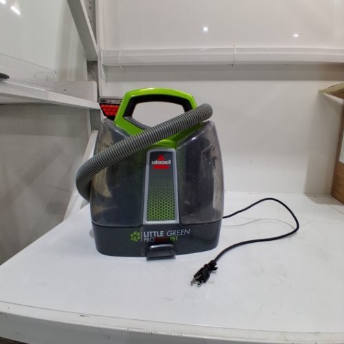 BISSELL LITTLE GREEN PROHEAT PET PORTABLE DEEP CLEANER/SPOT CLEANER WITH SELF-CLEANING HYDRORISE TOOL - GREEN/GREY (MODEL: 2513N) image 3