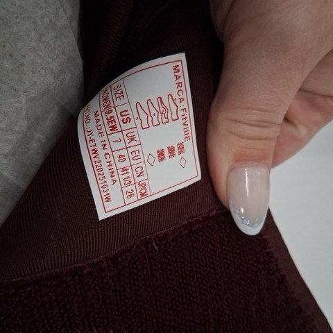 WOMEN'S FITVILLE SLIP-ON SHOES - 9.5 EXTRA WIDE - BURGUNDY image 3