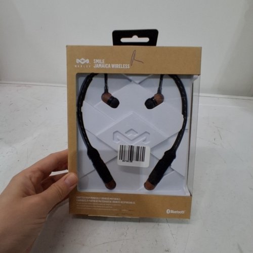 MARLEY SMILE JAMAICA BLUETOOTH NECKBAND HEADPHONES - BLACK (MODEL:EM-JE083-SB) image 3