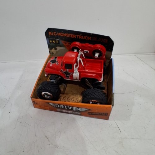 DRIVEN BY BATTAT REMOTE CONTROL BLAZE MONSTER TRUCKS - RED/BLACK (MODEL: WH1267) image 2