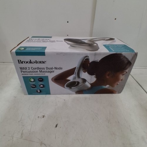 HOMEDICS BROOKSTONE CORDLESS PERCUSSION MASSAGER - SILVER (MODEL:B-HHP-650J) image 5