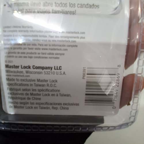 4PK MASTER LOCK TRAVEL PADLOCKS - SILVER (MODEL: 46830) image 2