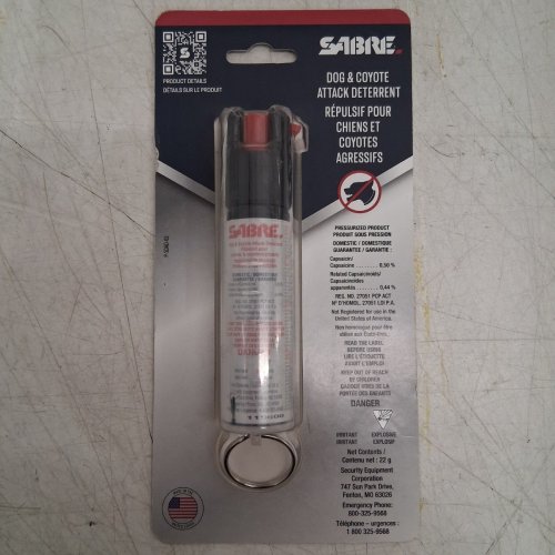 SABRE PROTECTOR DOG & COYOTE SPRAY WITH KEY RING - 22G (MODEL: P-SDAD-02) image 3