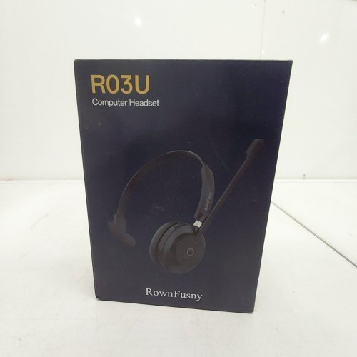 ROWNFUSNY WIRELESS BLUETOOTH COMPUTER HEADSET - BLACK (MODEL:R03U) image 2