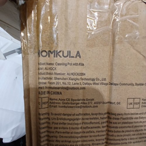 HOMKULA CANNING POT WITH KIT - 20.5 QT - STAINLESS STEEL (MODEL: ALHOCK) image 2