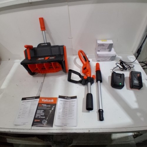 VOLTASK CORDLESS ELECTRIC SNOW SHOVEL - 13" - 24V *TOOL ONLY* BLACK/ORANGE (MODEL: CSS001-130OR-CAVK) image 3