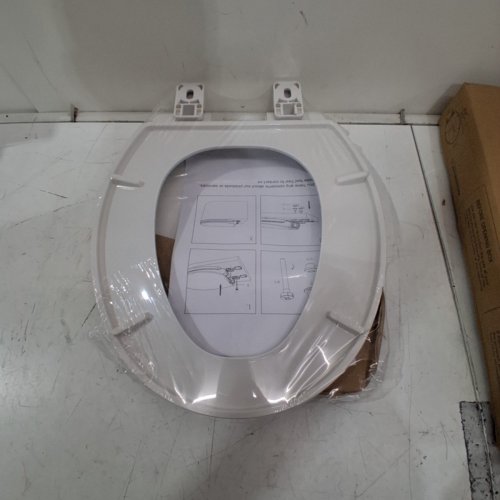 PUKANIUM ROUND SOFT-CLOSE TOILET SEAT - 16.5" - WHITE (MODEL: 14G004-M) image 4