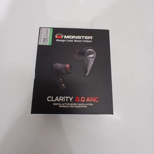 MONSTER CLARITY 8.0 ANC WIRELESS BLUETOOTH EARBUDS - IN EAR HEADPHONES WITH 50H PLAY TIME, HYBRID ACTIVE NOISE CANCELLING, 42DB DEEP BASS, 6 MICS, WIRELESS CHARGING CASE - BLUE (MODEL: MH22002) image 5
