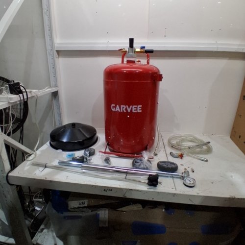 GARVEE PORTABLE OIL DRAIN CONTAINER WITH ADJUSTABLE FUNNEL - 20 GAL - RED image 2