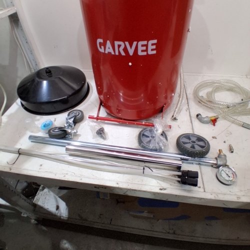GARVEE PORTABLE OIL DRAIN CONTAINER WITH ADJUSTABLE FUNNEL - 20 GAL - RED image 5