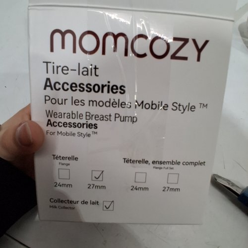 MOMCOZY M5 REPLACEMENT ACCESSORIES DOUBLE-LAYER FLANGE- 27MM - CLEAR/WHITE image 2