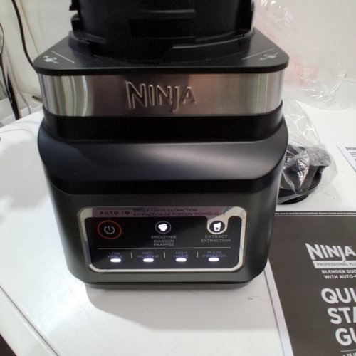 NINJA PROFESSIONAL PLUS AUTO IQ BLENDER DUO - 72OZ CAPACITY 1400W - BLACK/SILVER (MODEL: BN750C) image 2