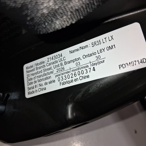 GRACO SNUGRIDE 35 LITE LX INFANT CAR SEAT - 4-35LBS CAPACITY - GOTHAM FASHION BLACK/GREY (MODEL: 2143034) image 2