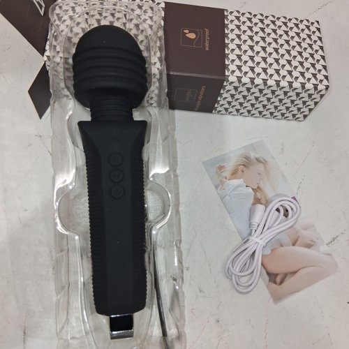 PERSONAL TRAVEL WAND MASSAGER VIBRATOR - 20 PATTERNS AND 8 SPEEDS - BLACK image 3