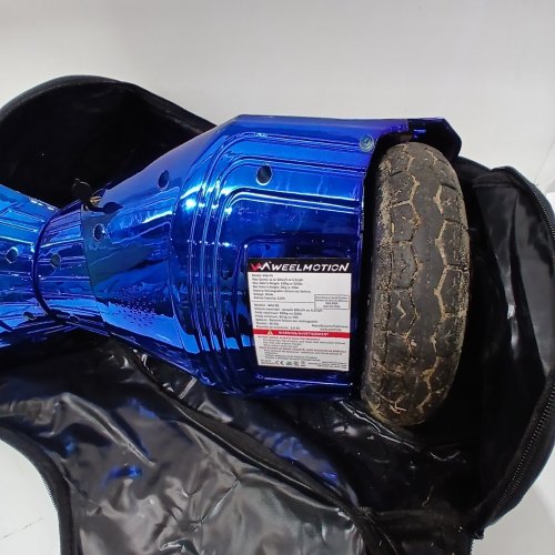 WEELMOTION HOVERBOARD ALL TERRAIN 6.5" WHEELS / VIBRANT LIGHTS & MUSIC SPEAKER - 220LBS MAX - CHROME BLUE (MODEL: WM-05) image 4