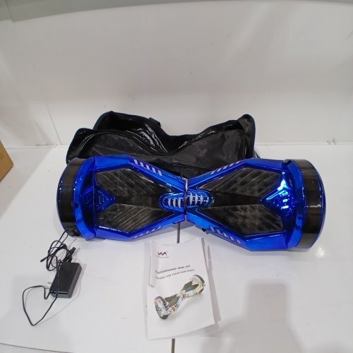 WEELMOTION HOVERBOARD ALL TERRAIN 6.5" WHEELS / VIBRANT LIGHTS & MUSIC SPEAKER - 220LBS MAX - CHROME BLUE (MODEL: WM-05) image 6