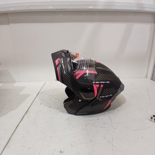 SANQING ADULT MODULAR FLIP-UP FULL FACE MOTORCYCLE HELMET - M (57-58) - BLACK / PINK (MODEL: CH-103) image 5