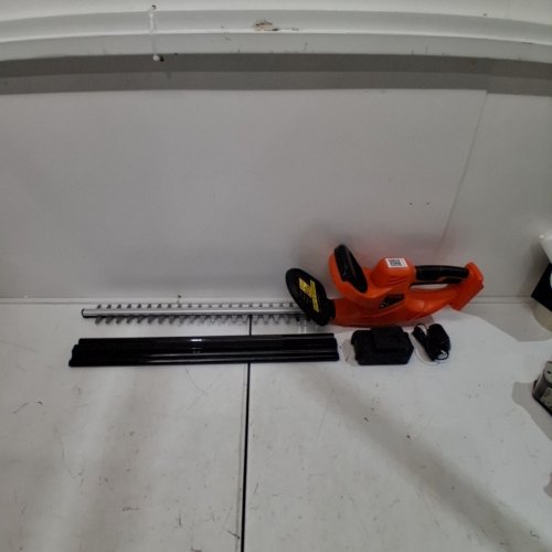 CORDLESS ELECTRIC HEDGE TRIMMER - 20 V 20" BLADE - ORANGE / BLACK (MODEL: ET1609-510) image 4