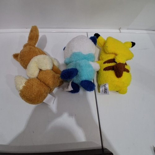 3PK POKEMON STUFFED ANIMAL TOYS - ASSORTED COLOURS (MODEL: 1851499) image 3