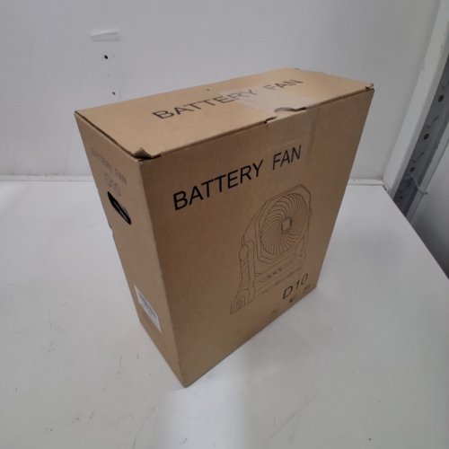 20000 MAH BATTERY OPERATED RECHARGEABLE PORTABLE CAMPING FAN WITH 3 MODES LED LIGHT & HANGING HOOK - BLACK (MODEL: D10) image 5
