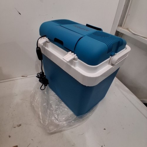 ASTROAI ELECTRIC COOLER - 26 QT-24 L 12 V DC PORTABLE THERMOELECTRIC CAR COOLER - INCLUDES 2 ICE PACKS - TEAL (MODEL: LY0324A) image 6