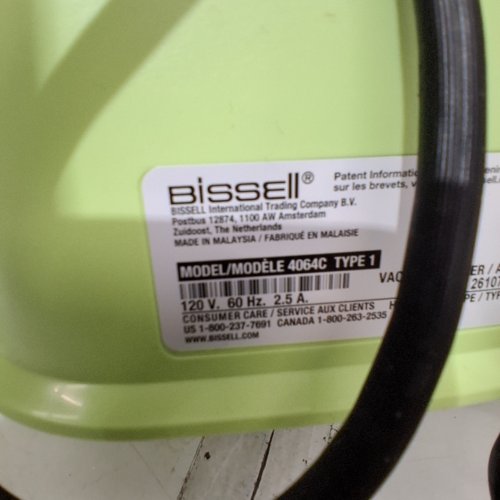 BISSELL MINI PORTABLE CARPET CLEANER - 16 OZ - GREEN (MODEL: 4064C) image 5