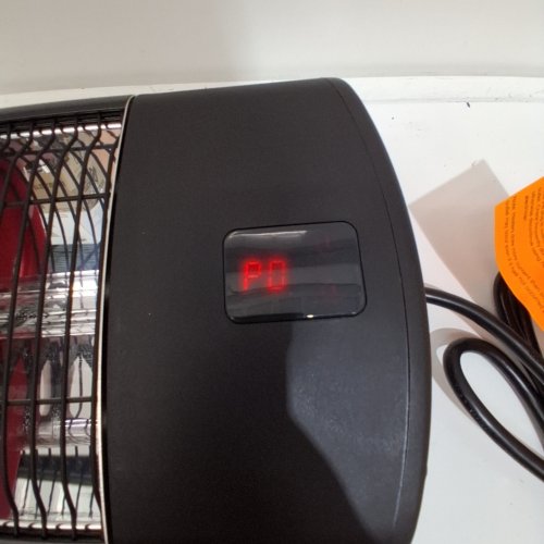 INDOOR/OUTDOOR 1500W INFRARED ELECTRIC SPACE HEATER WITH REMOTE - 34" - BLACK - (MODEL-T13-GR15VDL0 image 2