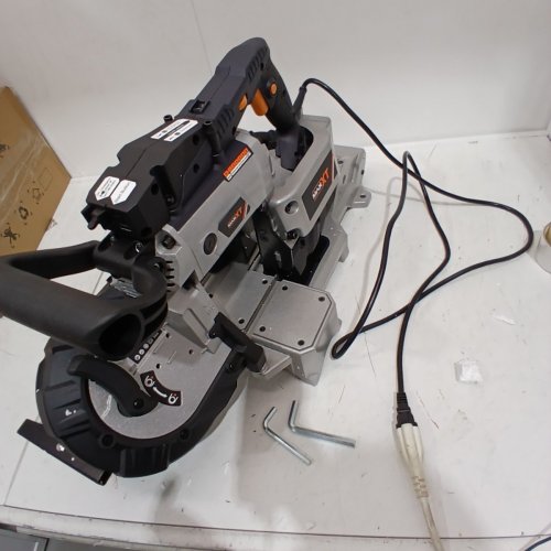 MAXXT BAND SAW WITH LIGHTWEIGHT ALUMINUM BASE WITH 10 AMP 5 INCH DEEP CUT BANDSAW - METAL - (MODEL: R2103) image 6