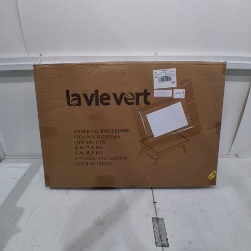 LA VIE VERT ADJUSTABLE EASEL 1000-PIECE JIG SAW PUZZLE TABLE WITH 4 TRAYS AND PLASTIC COVER - 29.9" X 20.1" X 12.6" - NATURAL/WOOD (MODEL: WGPTZ006) image 4