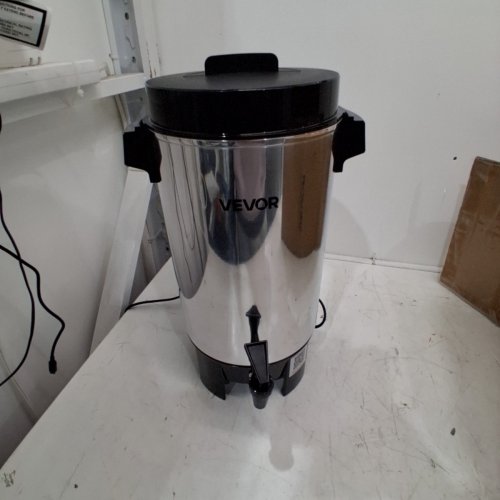 VEVOR COMMERCIAL COFFEE URN DISPENSER/ELECTRIC BOILER FOR FAST BREW - 40 CUPS - STAINLESS STEEL/BLACK (MODEL: FCMLA042) image 3