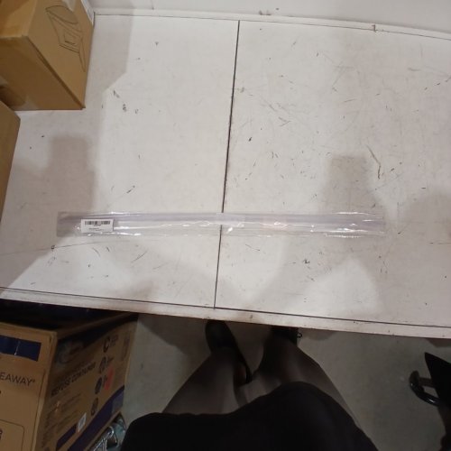 QUEENBOX GLASS SHOWER DOOR WATERPROOF SWEEP STRIP BOTTOM SEAL WIPE DRIP RAIL RETAINING EDGE - 27" LENGTH FOR 5/16" GLASS DOOR - CLEAR image 2