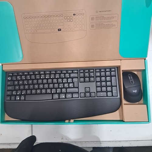 2PC LOGITECH SIGNATURE COMFORT PLUS ERGONOMIC WIRELESS KEYBOARD AND MOUSE COMBO - GRAPHITE (MK880 / M850 L) image 7