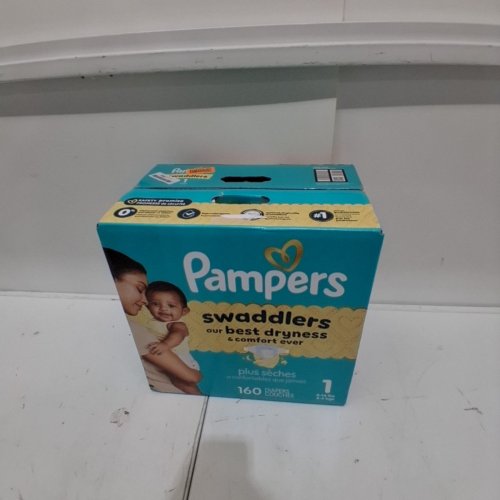 160PK PAMPERS SWADDLERS DIAPERS - SIZE 1 - 8-14LB image 2